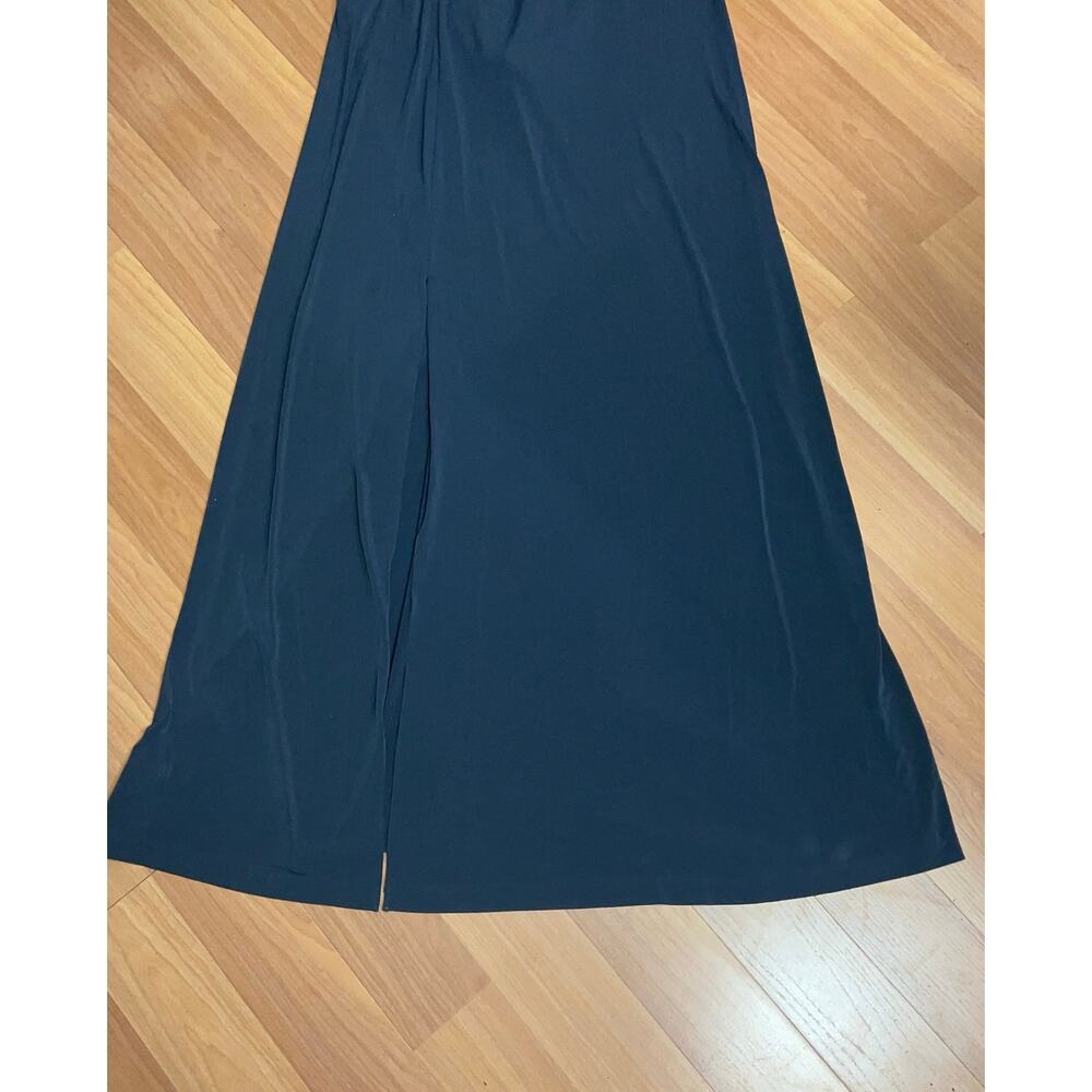 Calvin Klein Beaded Details One Shoulder Dark Gray Maxi Woman Dress Size 16 $298 - Picture 5 of 14